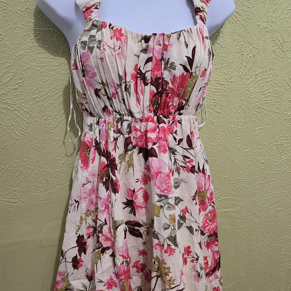 Abercrombie & Fitch Pink and White Floral Dress